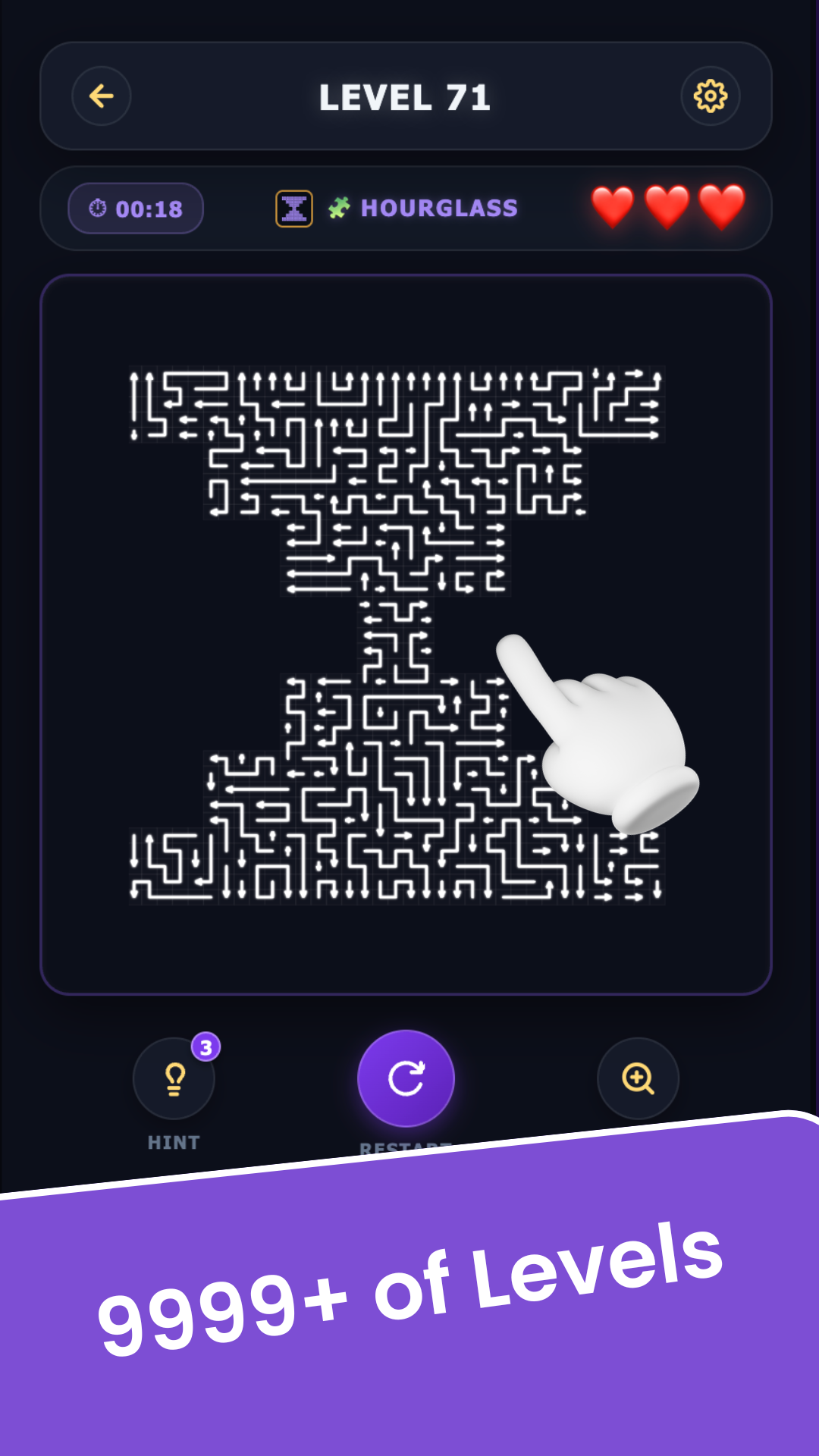 Number 46 puzzle shape